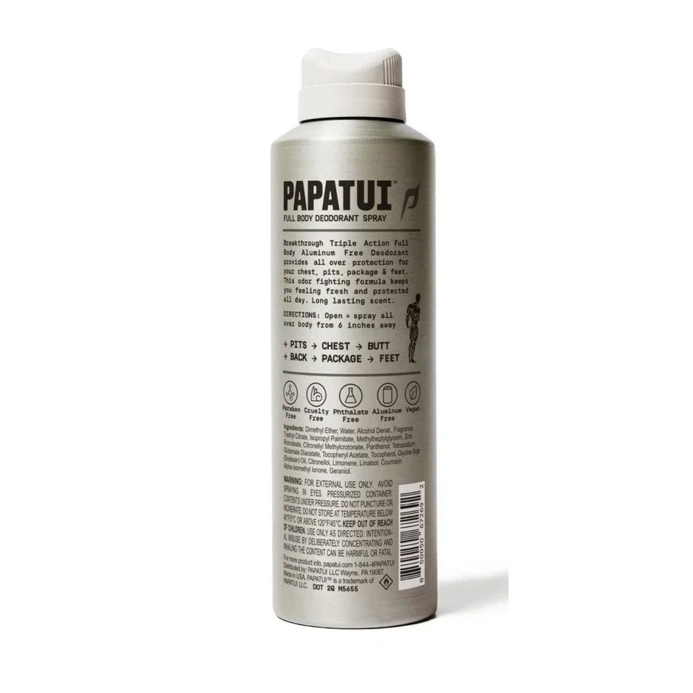 Papatui Men's Aluminum-Free Odor Protection Deodorant Spray -‎ Cedar Sport - 5oz